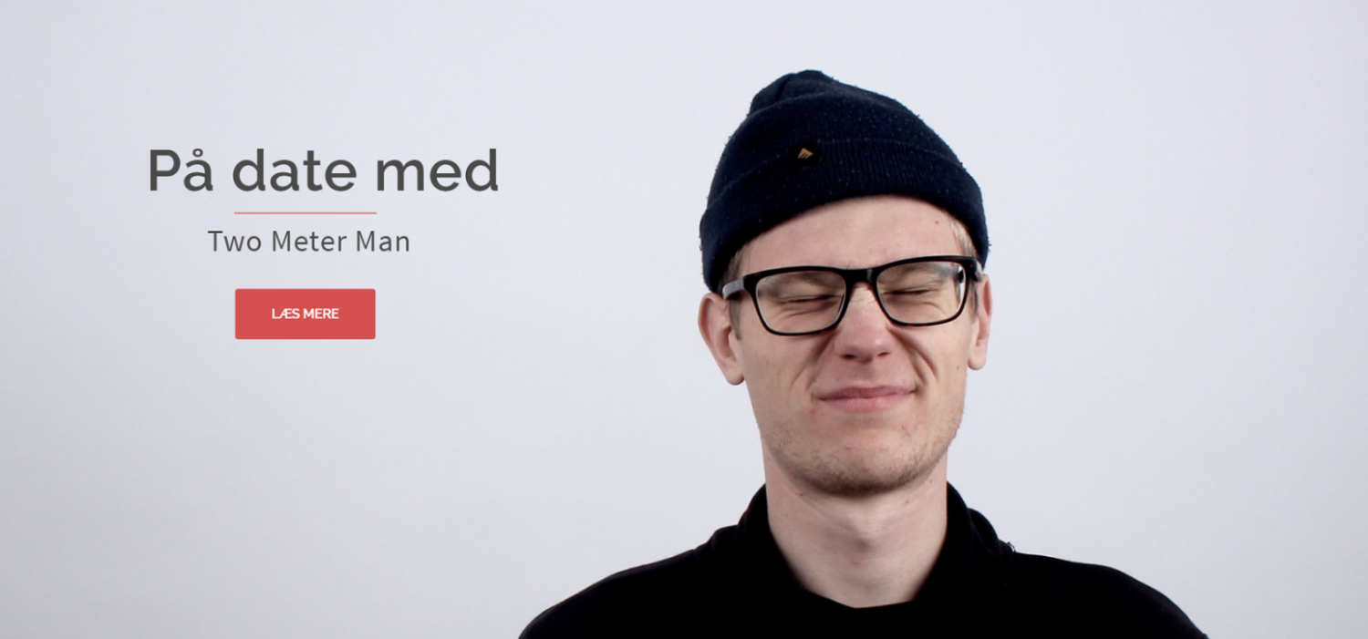 Date Two Meter Man — website cover